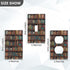Jihqo 2-Gang, 2.76" 4.53" Vintage Bookshelf Wall Plates for Outlet, Toggle Light Switch Plate Duplex Outlet Covers