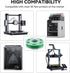 3D Printer SMP Filament (4D filament) 1.75mm 250g, Green Shape Memory Polymer Material for Bambu Lab & Creality Printers