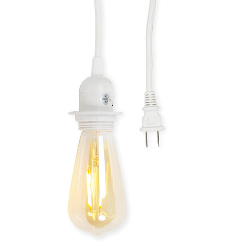 15 E-26/ E-27 Bulb 2 Set 2 Rustic State Fabric Cord for Hanging Pendant Lamp Fixture - Feet Braided Flexible Cable