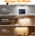4000mAh 6W 3-Color Dimmable Closet Rechargeable Under Cabinet Lighting with Remote, Wireless Magnetic Light Bar