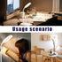 BueRallan 2PCS 3 LED Desk Lamps, Table Lamp, Night Stand Light for Home, Lighting Modes, Wireless Fast Charging, Desk