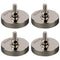 MUTUACTOR 4PCS Super Power Neodymium Round Magnet Base with 1/4''-20 Male Threaded