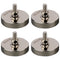 MUTUACTOR 4PCS Super Power Neodymium Round Magnet Base with 1/4''-20 Male Threaded