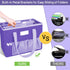 Desktop File Organizer Box, Collapsible Hanging Filing Box, Home Office Document Storage Organizer with Front Pocket