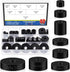 Glarks 40Pcs 8 Sizes Round Rubber Spacer Assortment Kit, Multi-Purpose Black Neoprene Washers for Electrical Repair