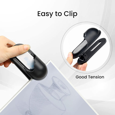 NUOMI One Pack Sketch Pencil Lead Grinder with Painting Clip, Portable Pencil Pointer/Charcoal Nib Sharpener, Black