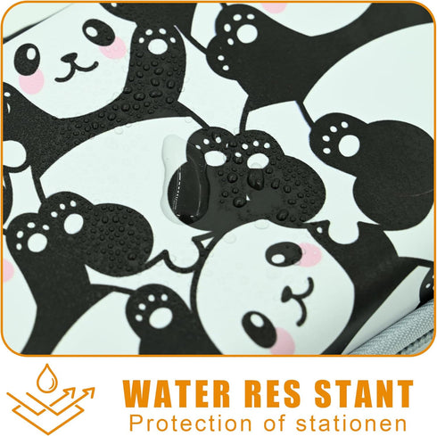 Zip Pencil Box Panda Pencil Case, Multi Pouch Holder Desk Organizer for Boys Girls School Office