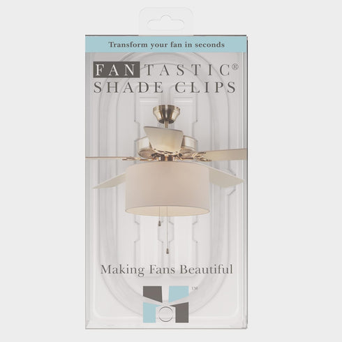 Ceiling Fan Drum Shade Mounting Clips & Strap Easy DIY Attachment for