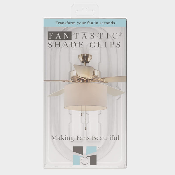 Ceiling Fan Drum Shade Mounting Clips & Strap Easy DIY Attachment for