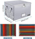 ENGPOW Fireproof Box with Lock, Collapsible Document Box with Zippers, Portable Home Office Safe for Hanging