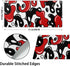 Red Black White Mouse Pad XL 31.5”x11.8” Anime Cool Geometric Desk Mat, Non-Slip Rubber Base for Home Office