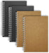 Small Spiral Notebooks 4 x 6 Inch - 4 Pack Mini Pocket Memo Notepads, 50 Sheets per Pad, Perfect for Notes and Lists