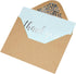 50 Pack 52 4" 6" Thank You Cards - Blank Baby Blue Matte Finish Cards with Silver Foiled "Thank You" Printed