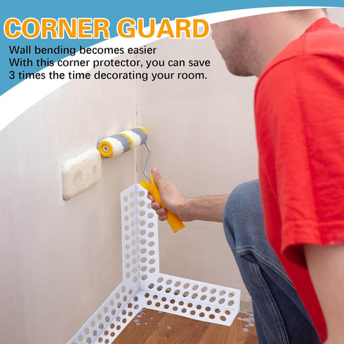 24 Pcs 3 Way Corners for Drywall, Anti Crack Reinforced Corner Bead for Wall Crack Repair Tool