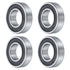uxcell 4 Pcs 60/22-2RS Deep Groove Ball Bearing, 22mm x 44mm x 12mm High Carbon Chrome Steel Z3
