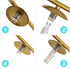 lxrnqcey 3-Light Bathroom Light Fixtures, Brushed Gold Vanity Light with Globe Milk Glass Shade, Modern Wall Sconces