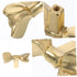 OUNONA Drawer Handles Decorative Gold Pulls for Cabinets Wardrobes Shoe Cabinets and Bedside Tables Stylish Butterfly