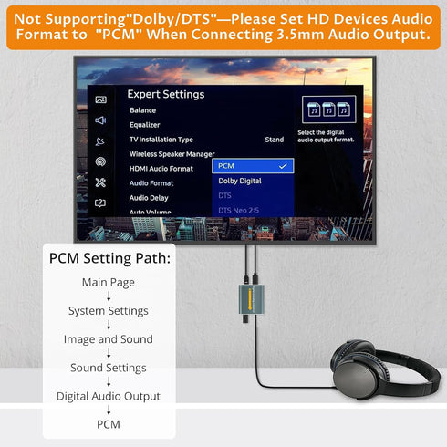 192kHz PS3 PS4 Optical to RCA Adapter DAC Digital to Analog Audio Converter with Volume Adjustment, Optical to Analog