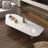 Gray White Terrazzo Contact Paper, 88" X 16" Peel and Stick Adhesive Wallpaper for Kitchen Countertop, Cabinet, Dresser