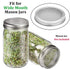 Baoblaze Set Wide Mouth Jar Sprouting Lid for Growing Broccoli