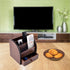 Wooden Desk Organizer with Drawer, Multifunctional Storage for Remote Control, Office Supplies
