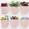 G.CORE Large Pegboard Cups - 6 Pack Storage Bin with Hooks, Square Box Shape Holder for Garage, Craft Room, Home