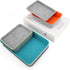 Welaxy Lidded Drawer Organizer Bins for Home Office Desktop Storage Box with Lid for Junk Makeup Stationery Organizing
