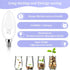 Bulbs 40W 4W Bulbs E12 4000K Lightbulbs, Bulb Non-Dimmable, Pack 6 Brightever LED Candelabra Light Equivalent, Candle