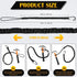 LEIFIDE 6 Pack Tool Lanyard Tool Tether with Single Metal Buckle and Adjustable Loop End, Weight Limit 8KG/ 17.6lb, with Aluminum Screw Lock by LEIFIDE
