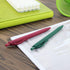 deegtran Pens Bulk, 200 Pack No Bleed Green Barrel Click Pens, Wholesale Retractable Ballpoint Pens, Medium Point,
