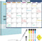 Magnetic Dry Erase Calendar for Refrigerator, Monthly Planner Board with Markers & Eraser - 14 x 11 Inches