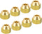 PATIKIL 1/4 SAE Thread Brass Flare Nut, 4 Pack 45 Degree Flared Tube Fitting Nut for Air Conditioner Water Gas Line