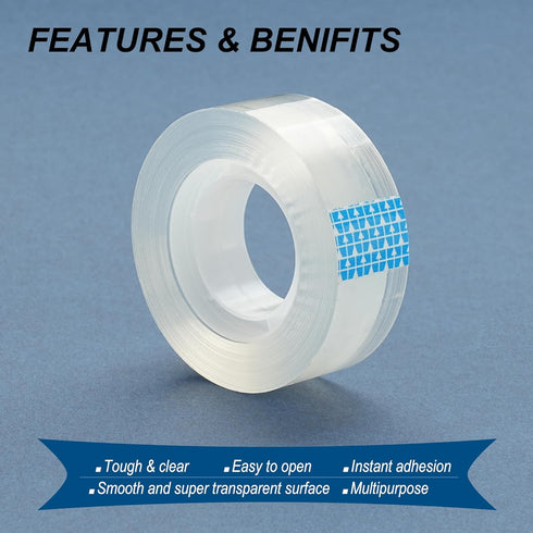 Transparent Tape Refills Bulk, 16 Rolls Clear Tapes, 3/4 Inch X 1000 Inch for Home School Office Supplies