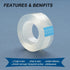 Transparent Tape Refills Bulk, 16 Rolls Clear Tapes, 3/4 Inch X 1000 Inch for Home School Office Supplies