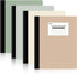 SUNEE Composition Notebooks, 4 Pack, Wide Ruled Paper, Composition Book, 9 3/4" x 7 1/2", 80 Sheets/160 Pages, Assorted
