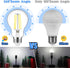 MAXvolador 60W Equivalent E26 LED Filament Light Bulbs, 850LM Daylight White 5000K LED Edison Bulb, Non-Dimmable 6W A19 LED Bulb Medium Base, 4-Pack by MAXvolador