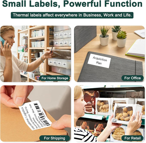 CLABEL Thermal Label Maker Machine, 221B Mini Portable Printer, Bluetooth Label Printer for Price Logo Clothing