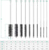 8 Inch Set, Set 10pcs CiaraQ Bottle Cleaning Brushes, Nylon Tube Brush Cleaner for Narrow Neck Bottles Cups with Hook