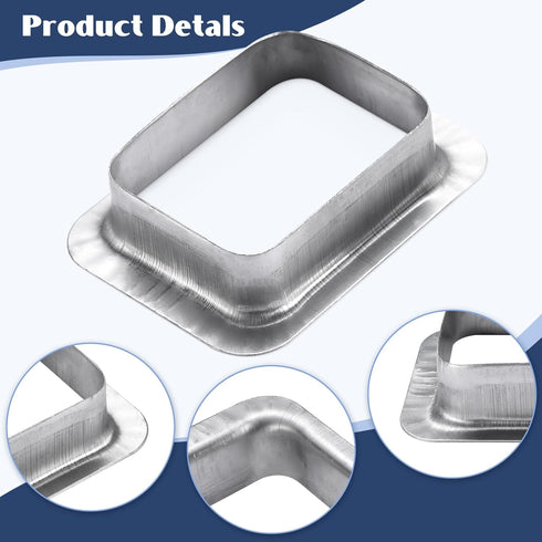 3" x 4" Rain Gutter Downspout Drop Outlet Aluminum K Style (2 Pack)