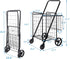97LB Foldable Shopping Utility Cart Compact Portable Grocery Cart w Whees Double Baskets, Wagons Carts Foldablefor