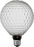 Festive Living 5" G125 Bulb 2700K 3 E26 IP54 Celeste Glow LED Glass Globe for Pendants and Patio Strings, Warm White