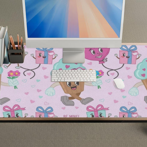 Generic 35. 4" 16. 5" Funny Pattern Desk Mat Multifunctional Large Keyboard Mouse Pad, Waterproof Dual Sided Desk Mat