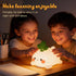 KERHAND Dimmable Carrot Silicone Night Light, Bluetooth Speaker & White Noise Machine, Touch Control Rechargeable Lamp