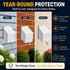The Hawk Cover (2 Pack) Hard Shell Outdoor Faucet Cover for Winter Freeze & UV Protection, Insulated Permanent Spigot