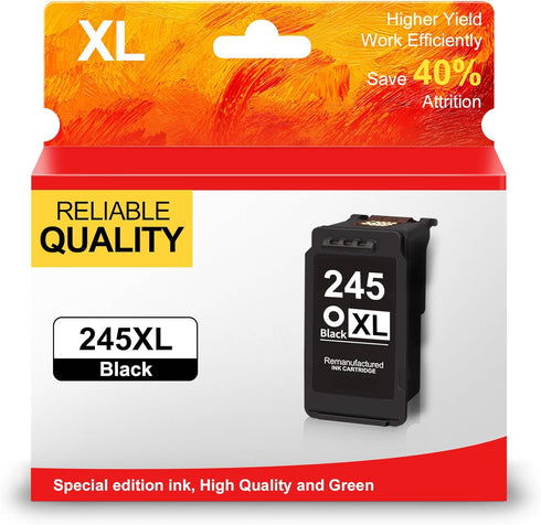 Canon PG-245XL Black Ink Cartridges High Yield Replacement for 245 245XL for PIXMA MX490 TS3322 TS3122 TS3300 TS3100