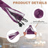 4.9ft 2 PATIKIL Chandelier Chain Cord Cover, Pcs Velvet Cloth Fabric Chain Sleeve Decorative Cord Covers for Chandelier