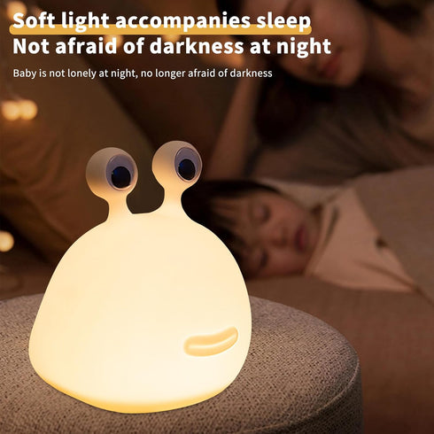 Cute Slug Night Light,Silicone Lamp USB Rechargeable Table Funny Animal Lamp Portable LED Lamps for Breastfeeding Dorm