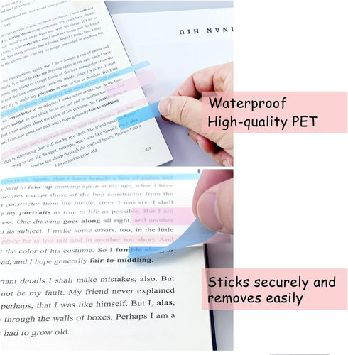 WSCHU Book Tabs for Annotating Books - 2320Pcs, 104 Colors Morandi Sticky Tabs, Writable & Repositionable