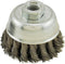 IVY Classic 38901 Stainless Steel Knot Wire Cup Brush - 3-Inch x 5/8-Inch-11 Arbor, 0.020-Inch Coarse