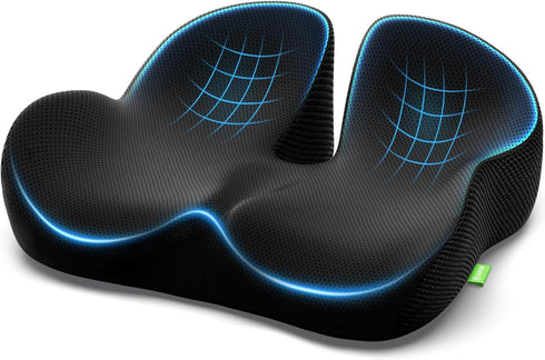 AUVON Gel Seat Cushion for Office Chairs, Ergonomic Memory Foam Chair Cushions